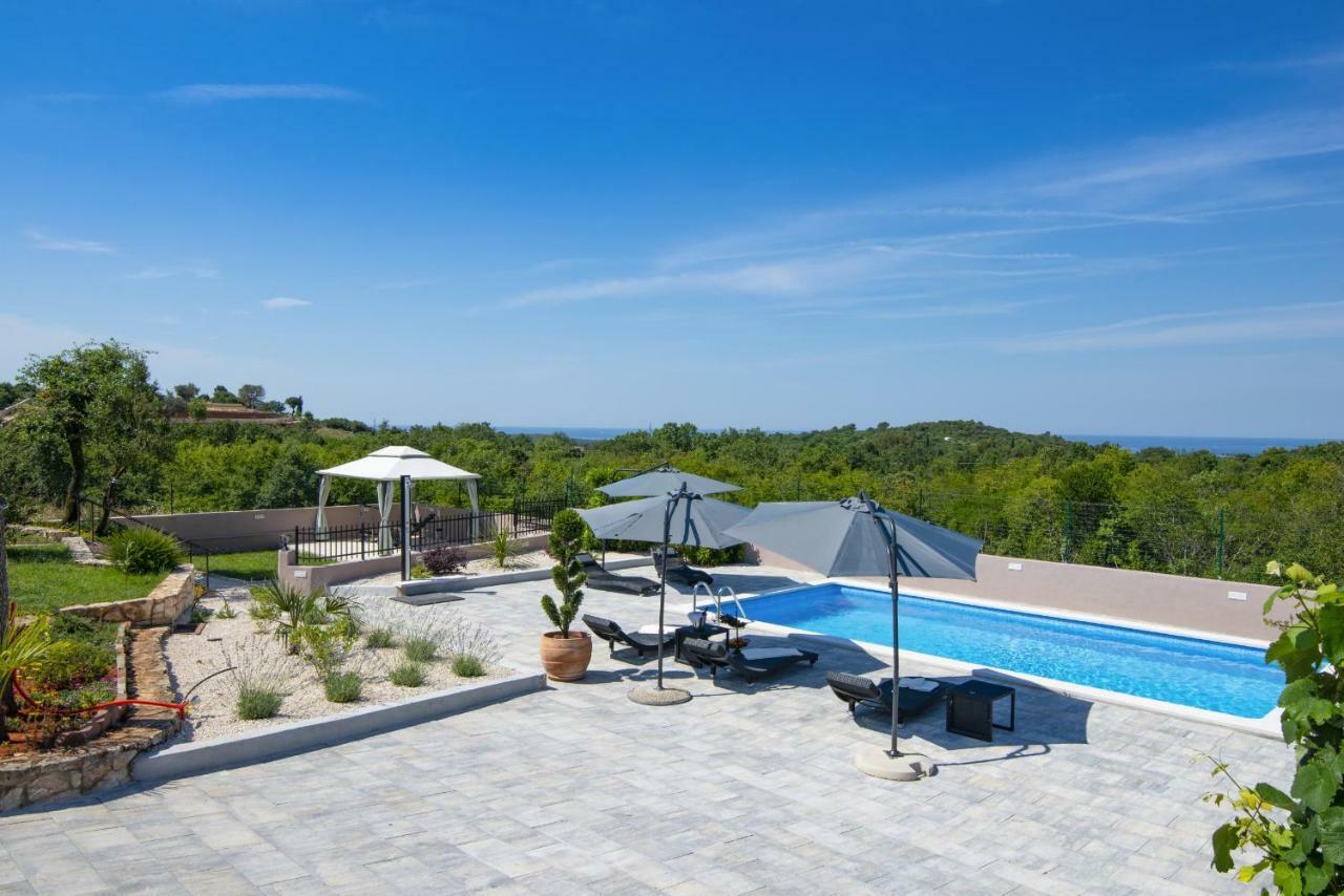 Meerblick Ferienhaus Julian nahe Rovinj Exterior foto